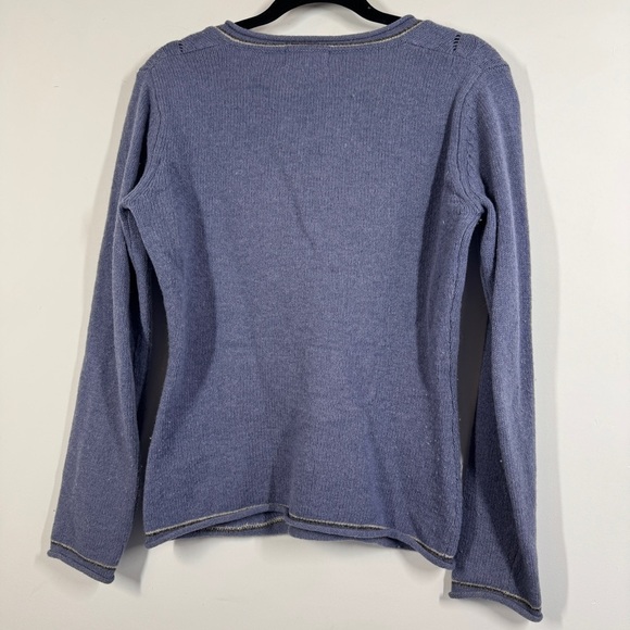 Patagonia Lavender Purple Wool Knit  V-Neck Soft Casual Cozy Sweater Size XS - Picture 12 of 12